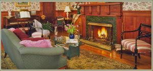 Music room in historic Notchland Inn